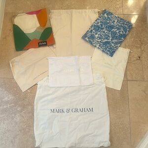Bundle of 7 Designer Dust Bags